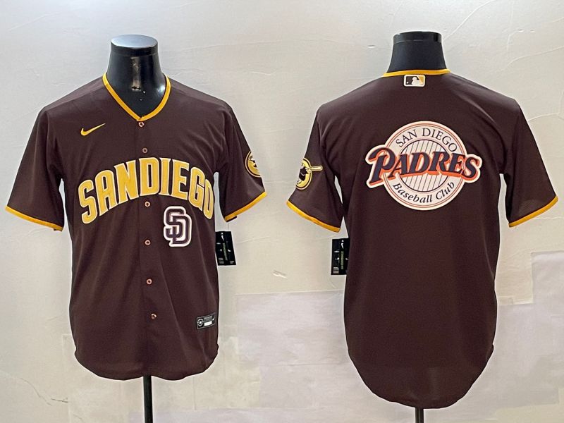 Men San Diego Padres Blank Brown Game 2024 Nike MLB Jersey style 010811->san diego padres->MLB Jersey